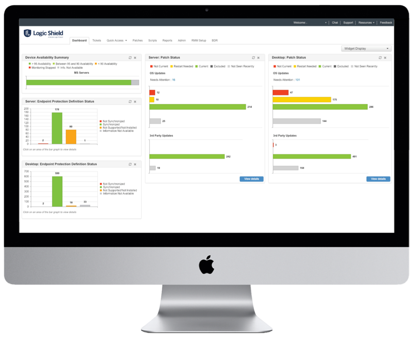 Logic Shield PCI Compliance Dashboard